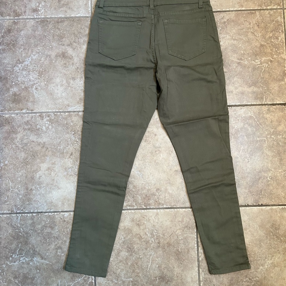 NWOT Banana Republic Olive Green Skinny Jeans - Picture 7 of 9